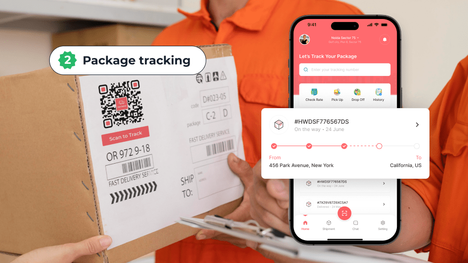 qr code package tracking