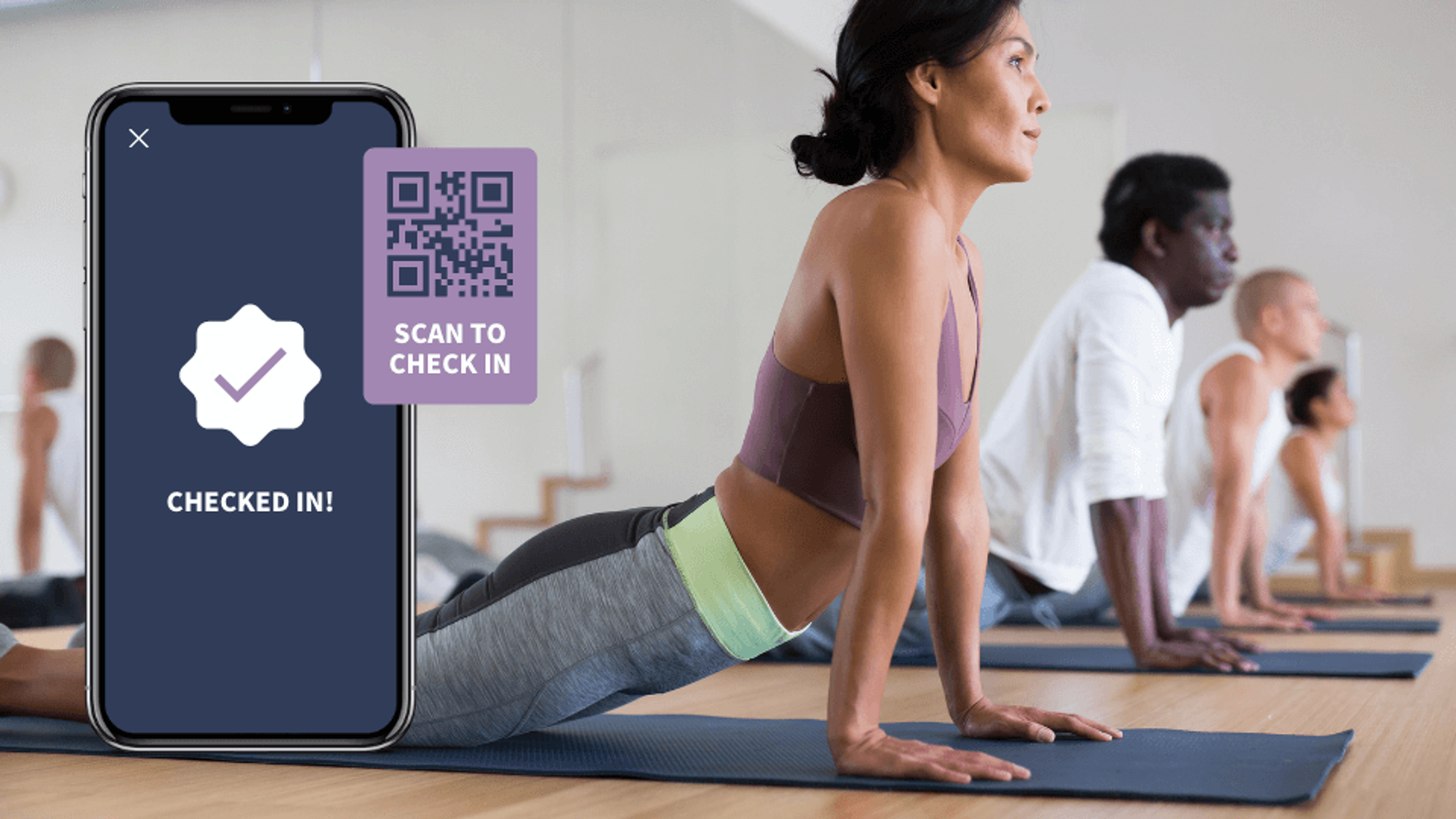 QR Codes at gyms to mark attendance