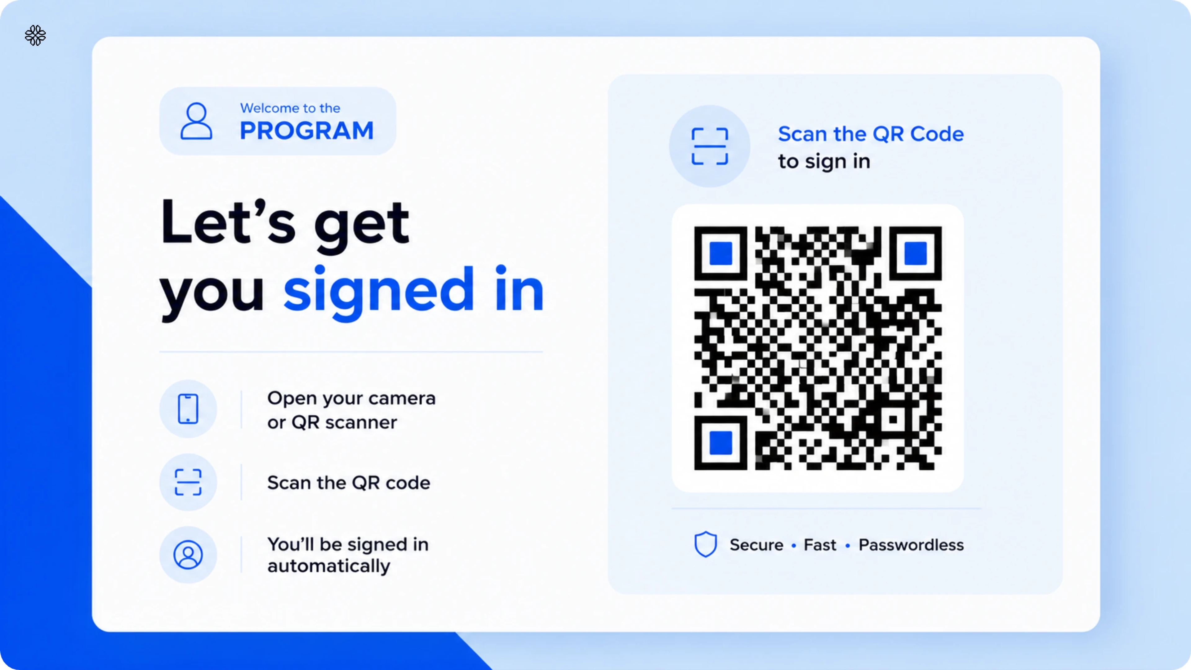 QR Code sign in sheet