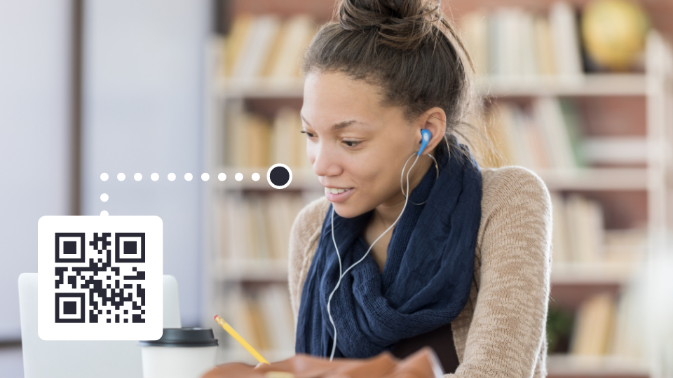 Share educational materials with audio QR Codes