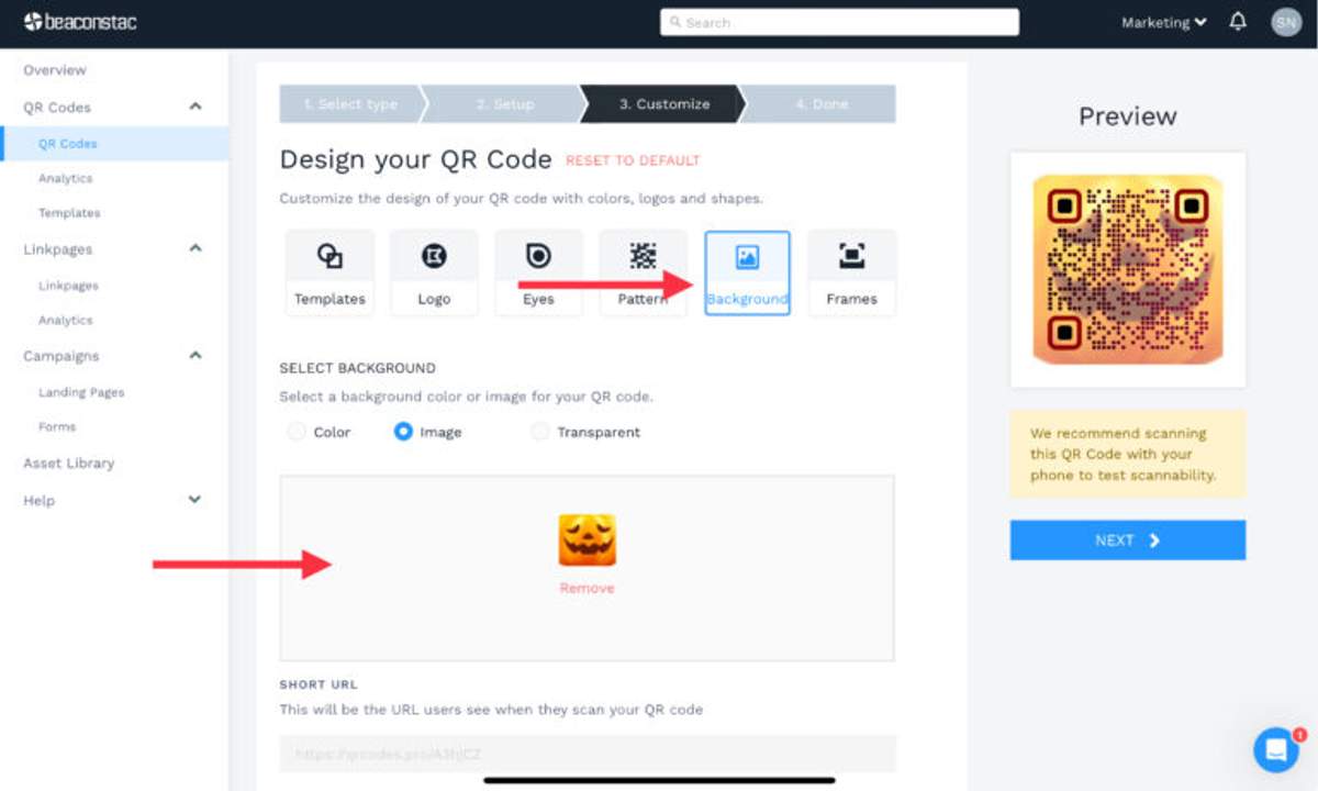 How to Create a QR Code with a Background Image | Uniqode