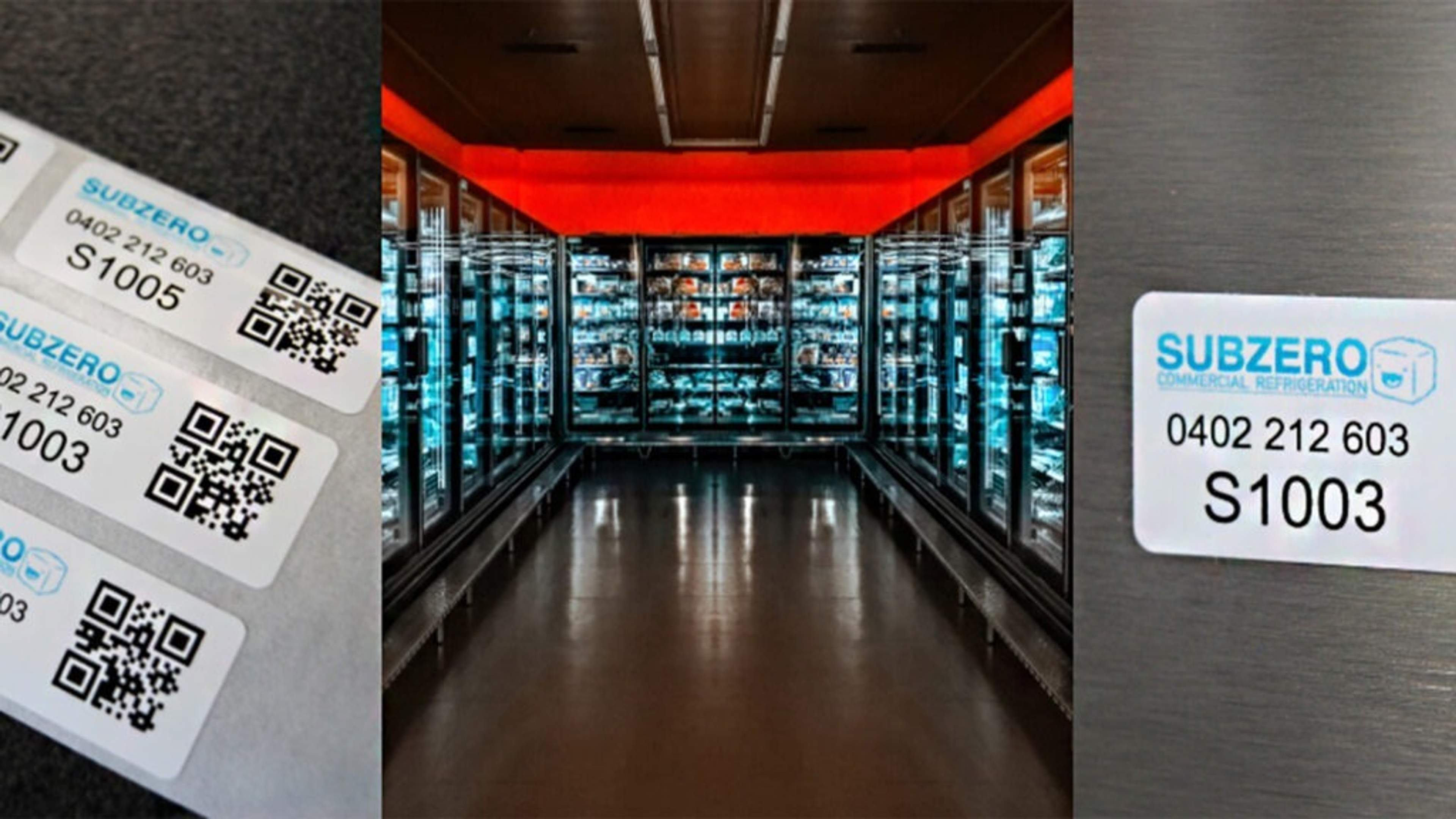 Bulk QR Code labels are shown in the image, that allow users to place it onto different items for tracking and organizing.