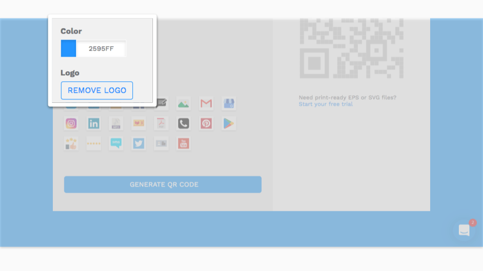 Customize your Messenger Scan Code with the right color and logo