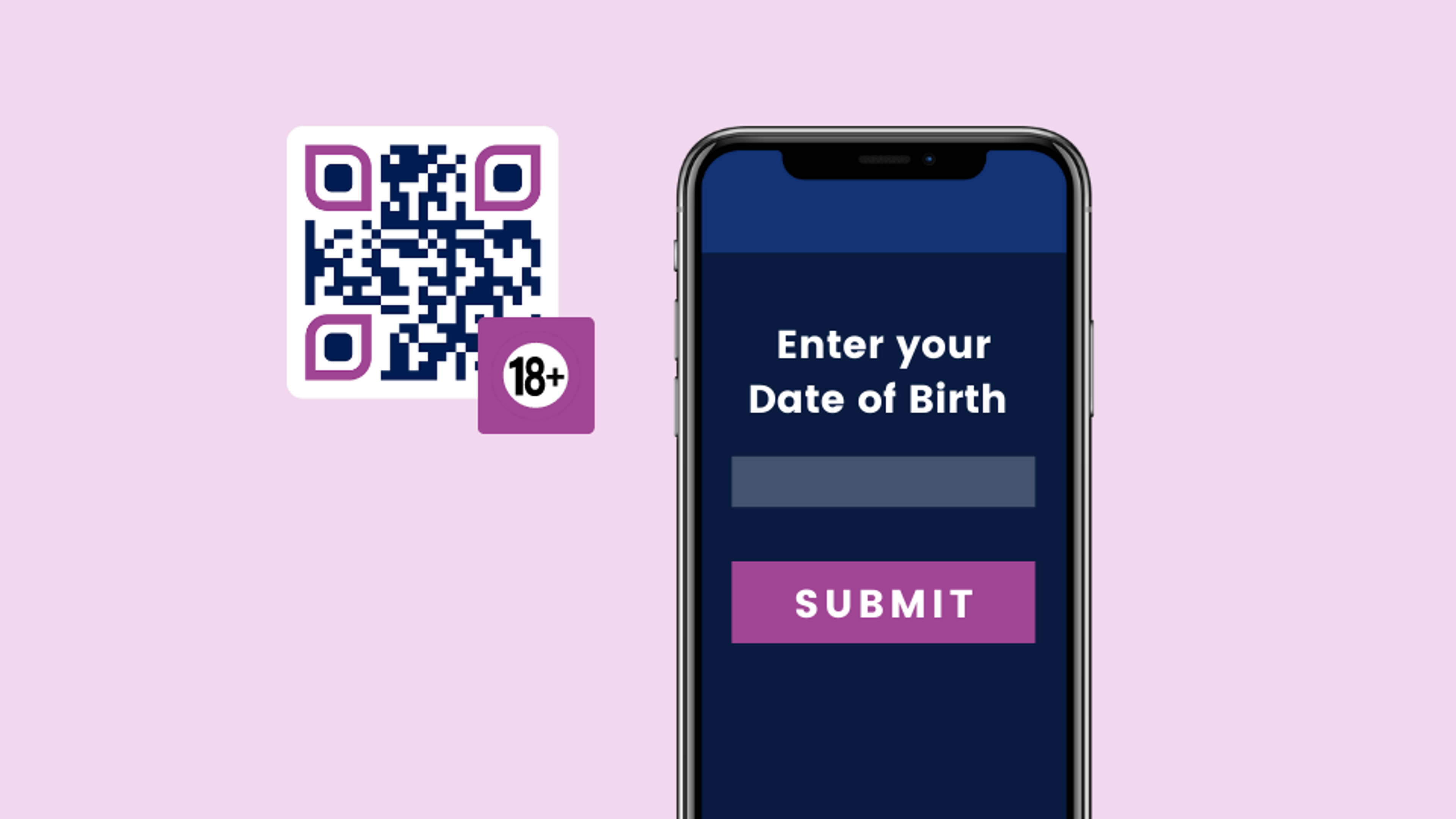 Age-gated QR Codes to comply with legal age of consent 