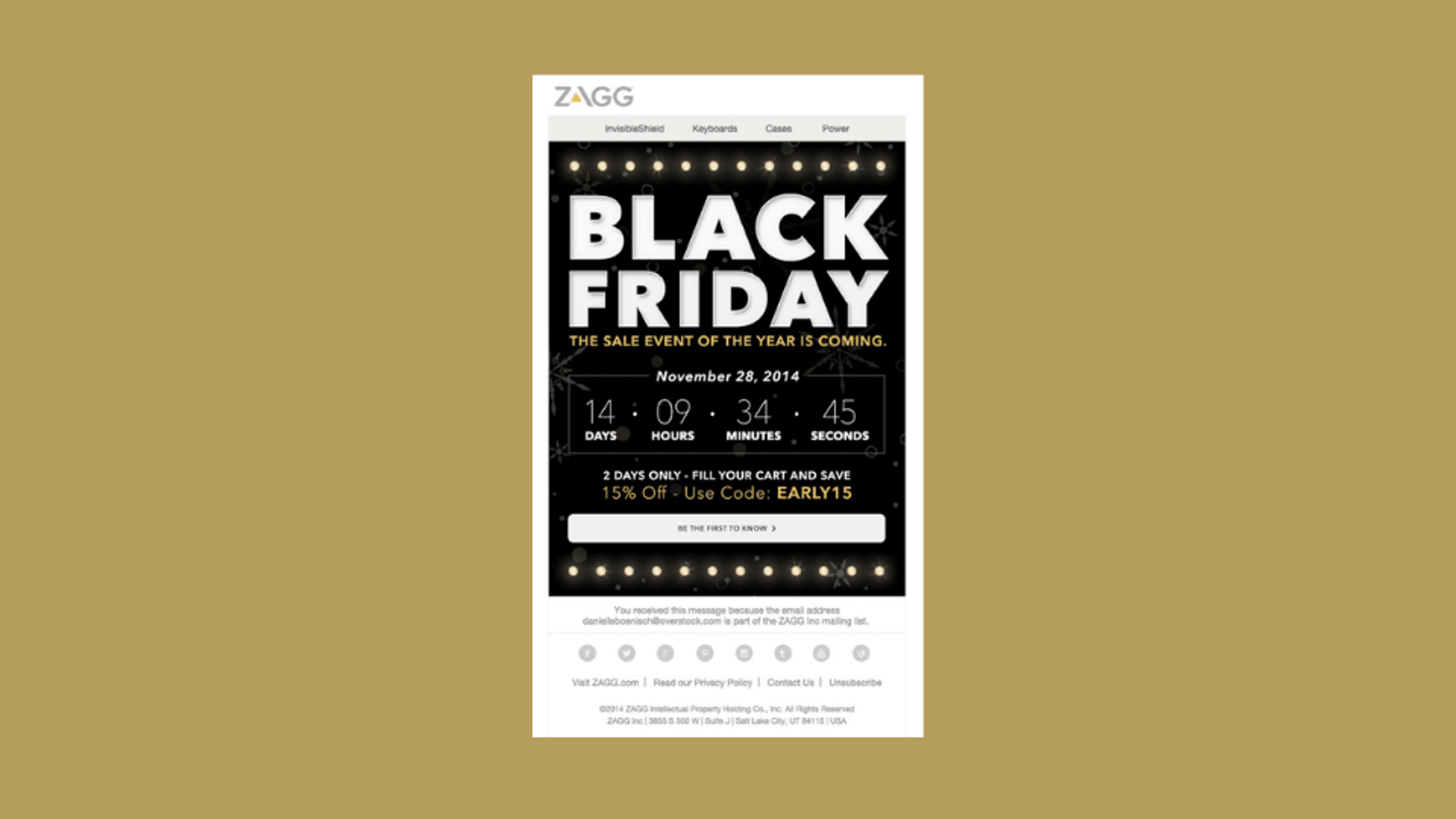 Build anticipation with freebies and urgent sales announcements