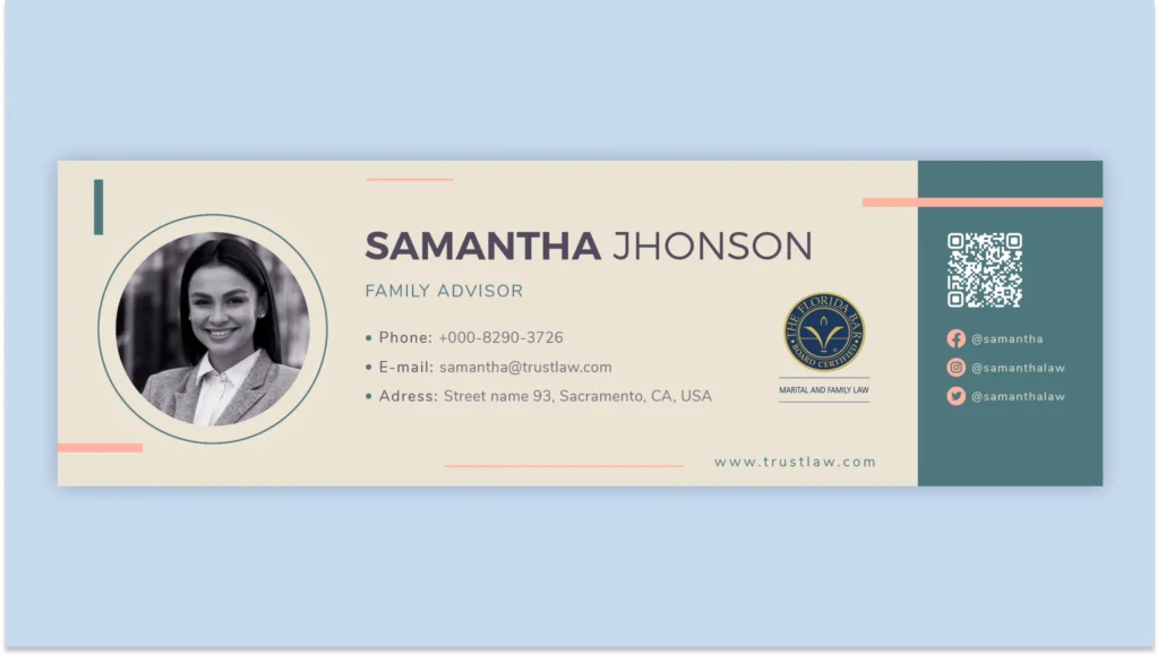 Lawyer email signature