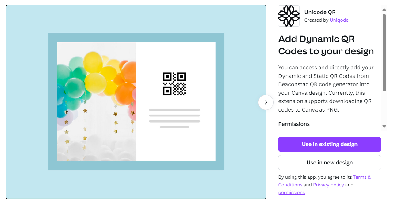 QR Code Design on Canva using Uniqode