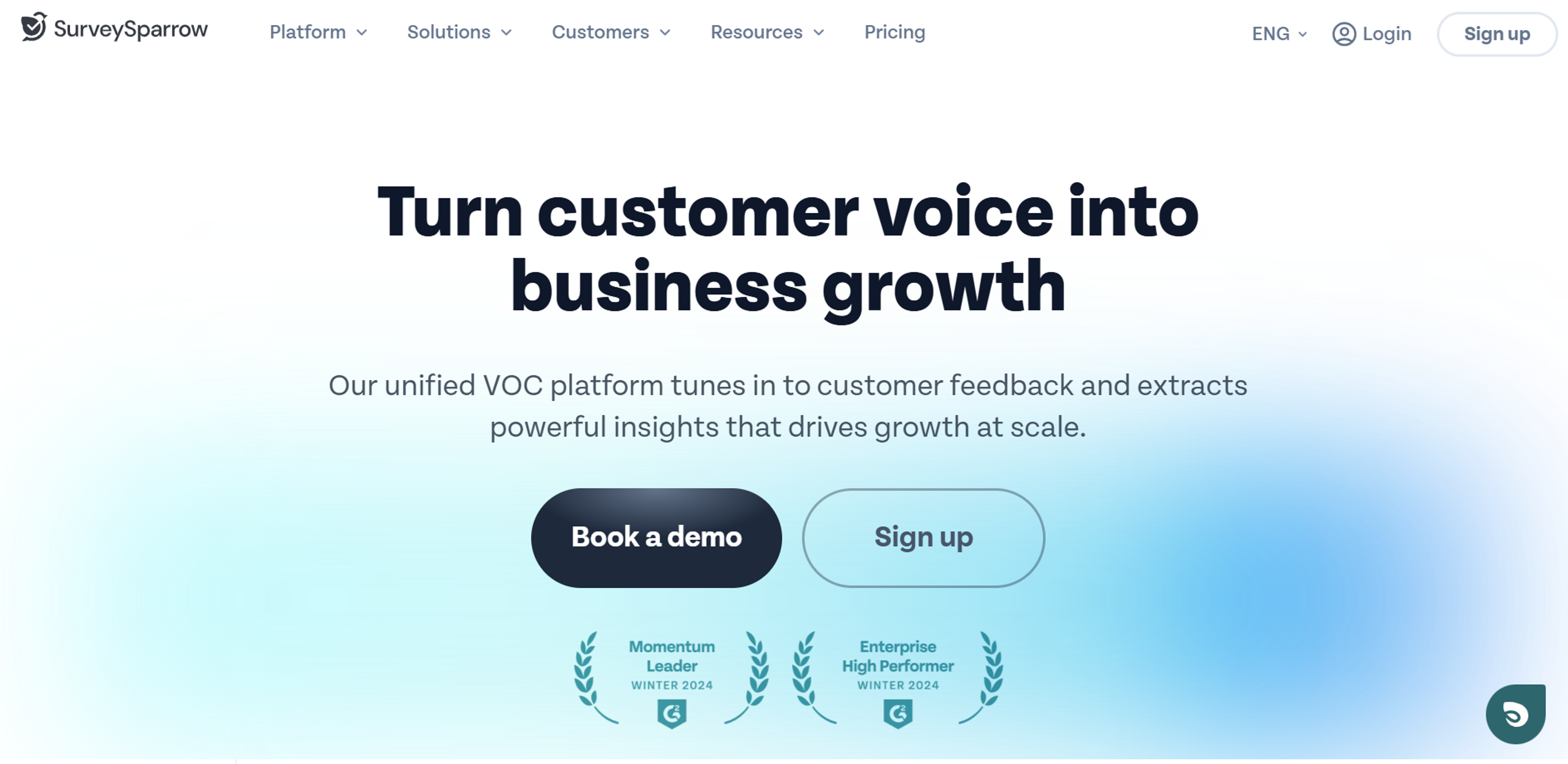 Customer feedback survey tool