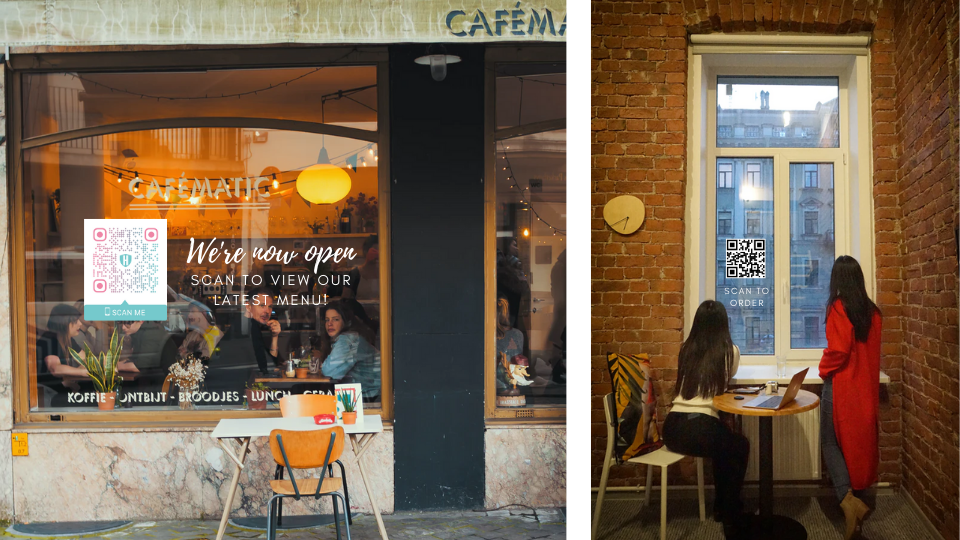 QR Menus on restaurant windows to bring back diners