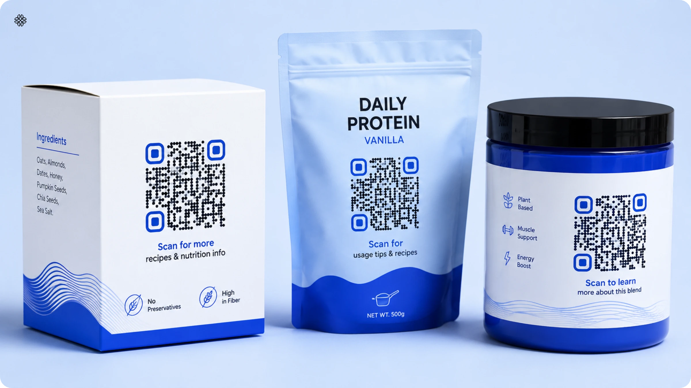 products with vector QR Codes