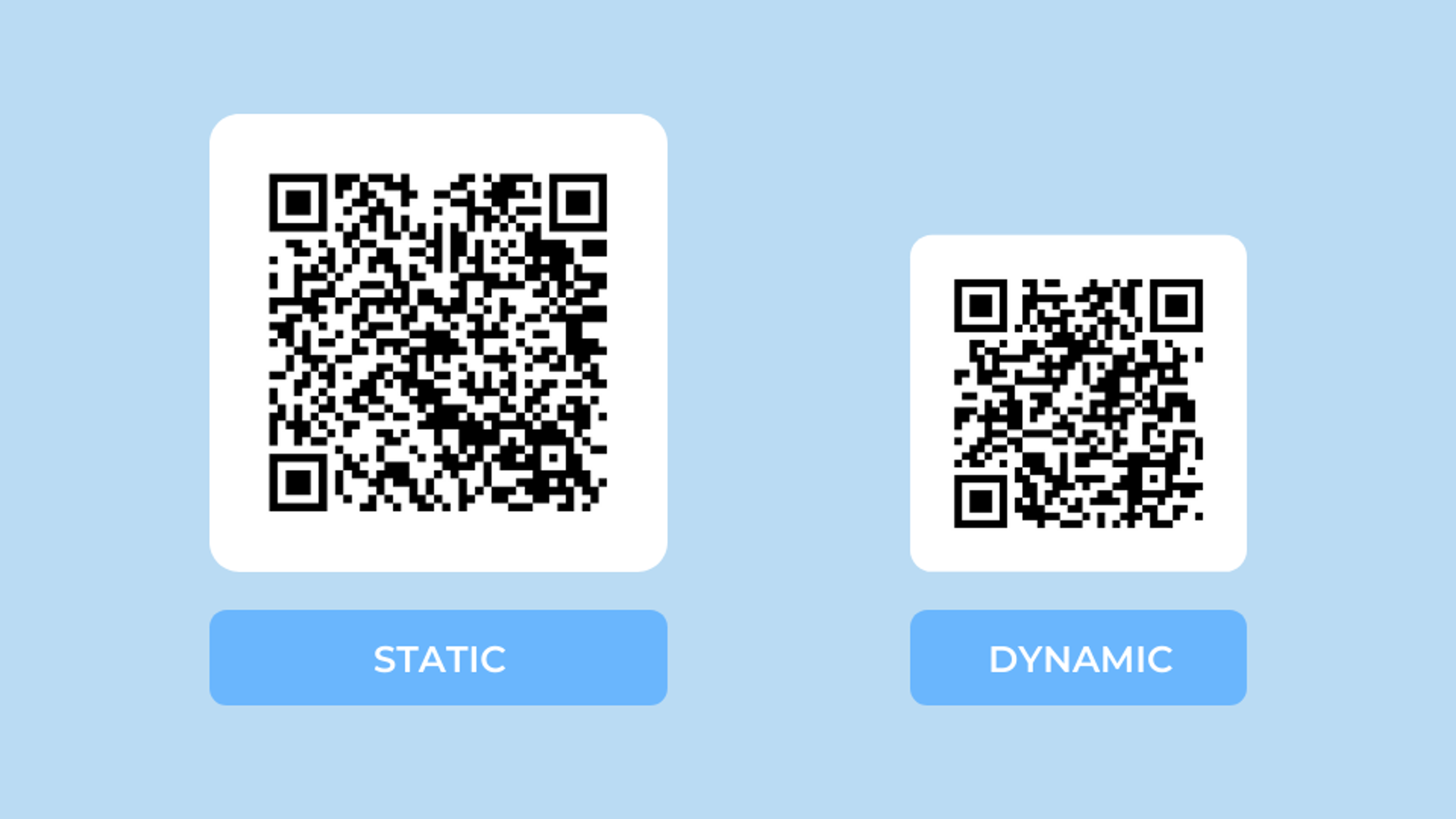 Difference between static and dynamic qr code