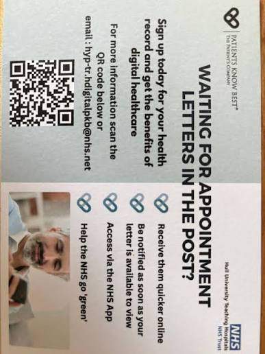 QR Codes in healthcare placement