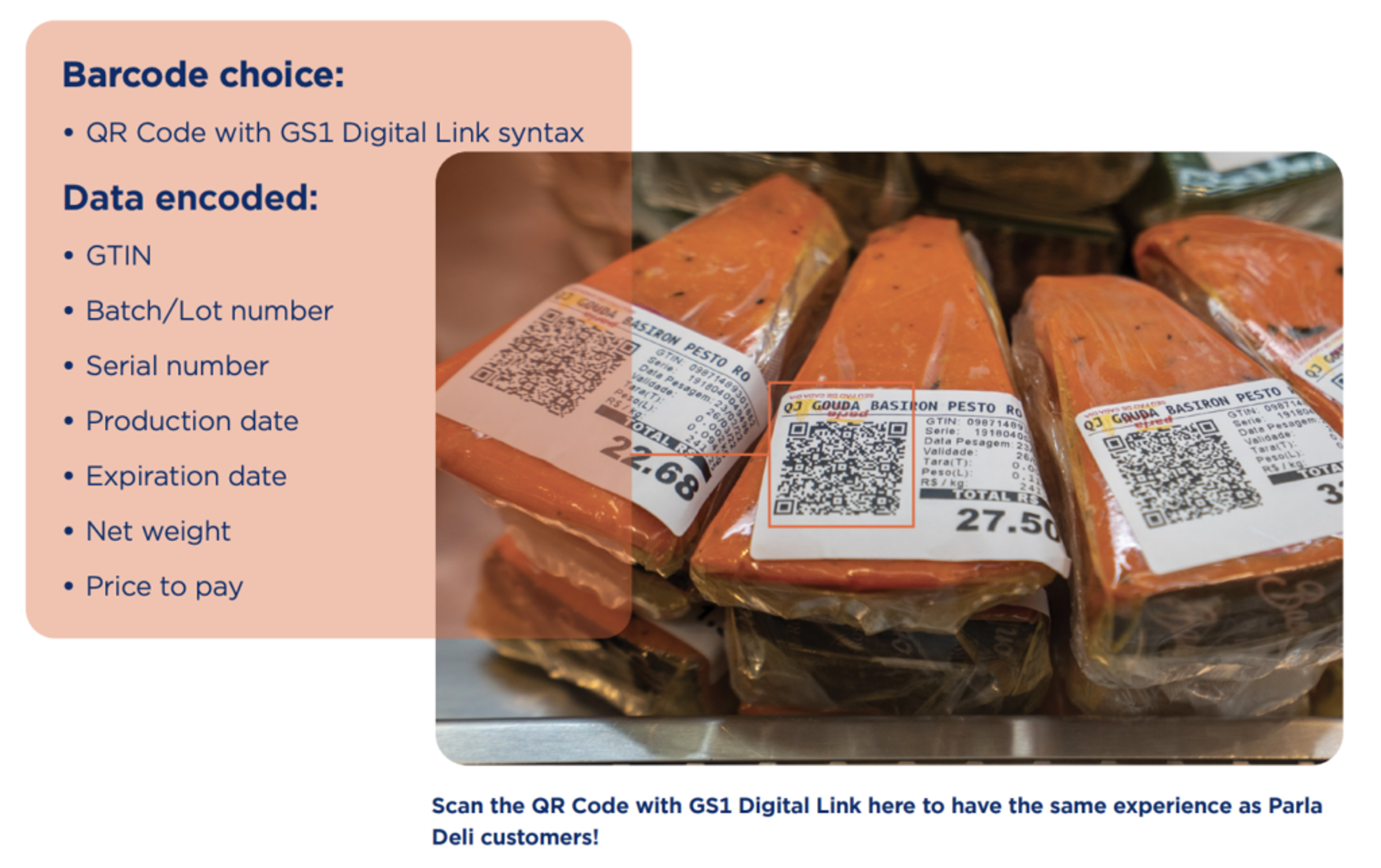 Parla Deli, a Brazilian retail, was the first to fully transition from barcodes to GS1 QR Codes
