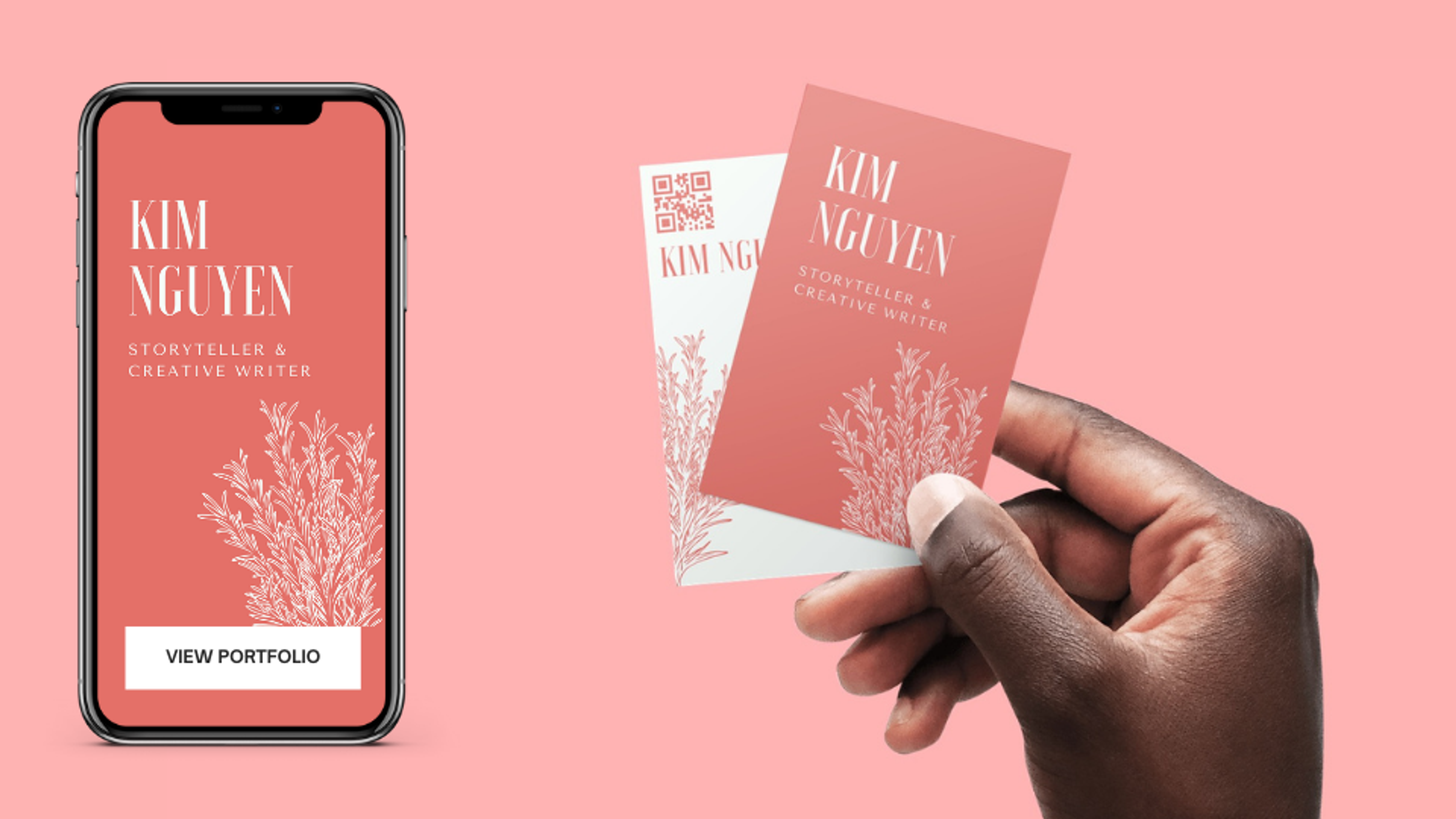 Share your job portfolio through business cards with QR Codes