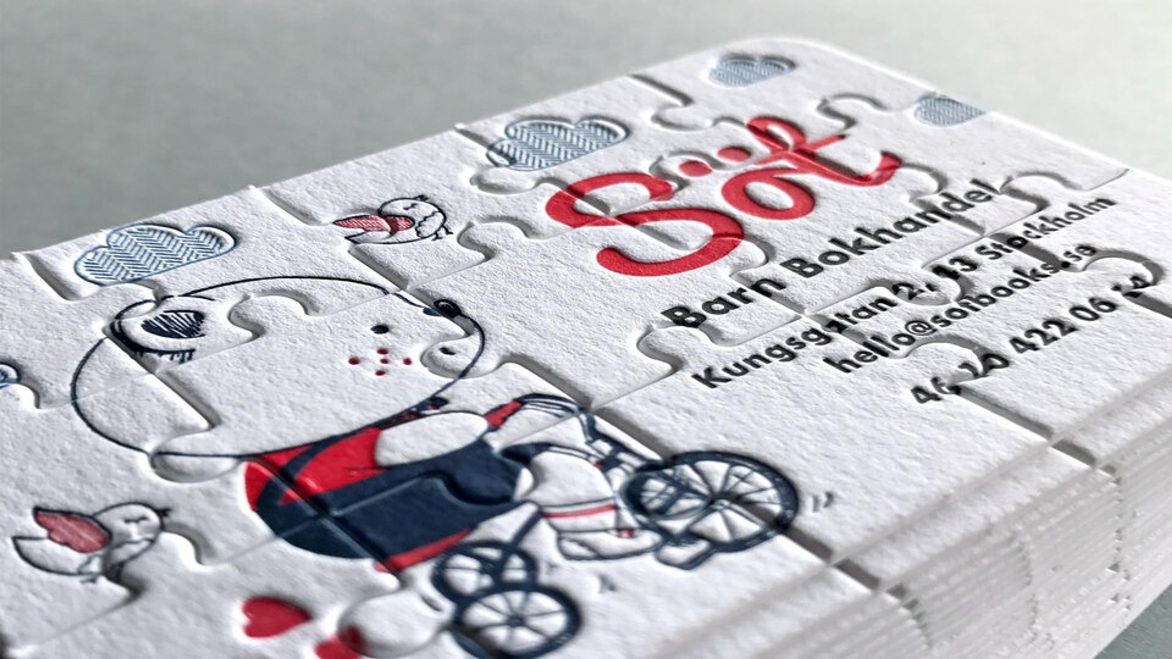 Puzzle business card