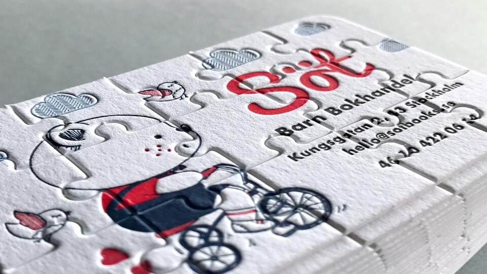 Puzzle business card