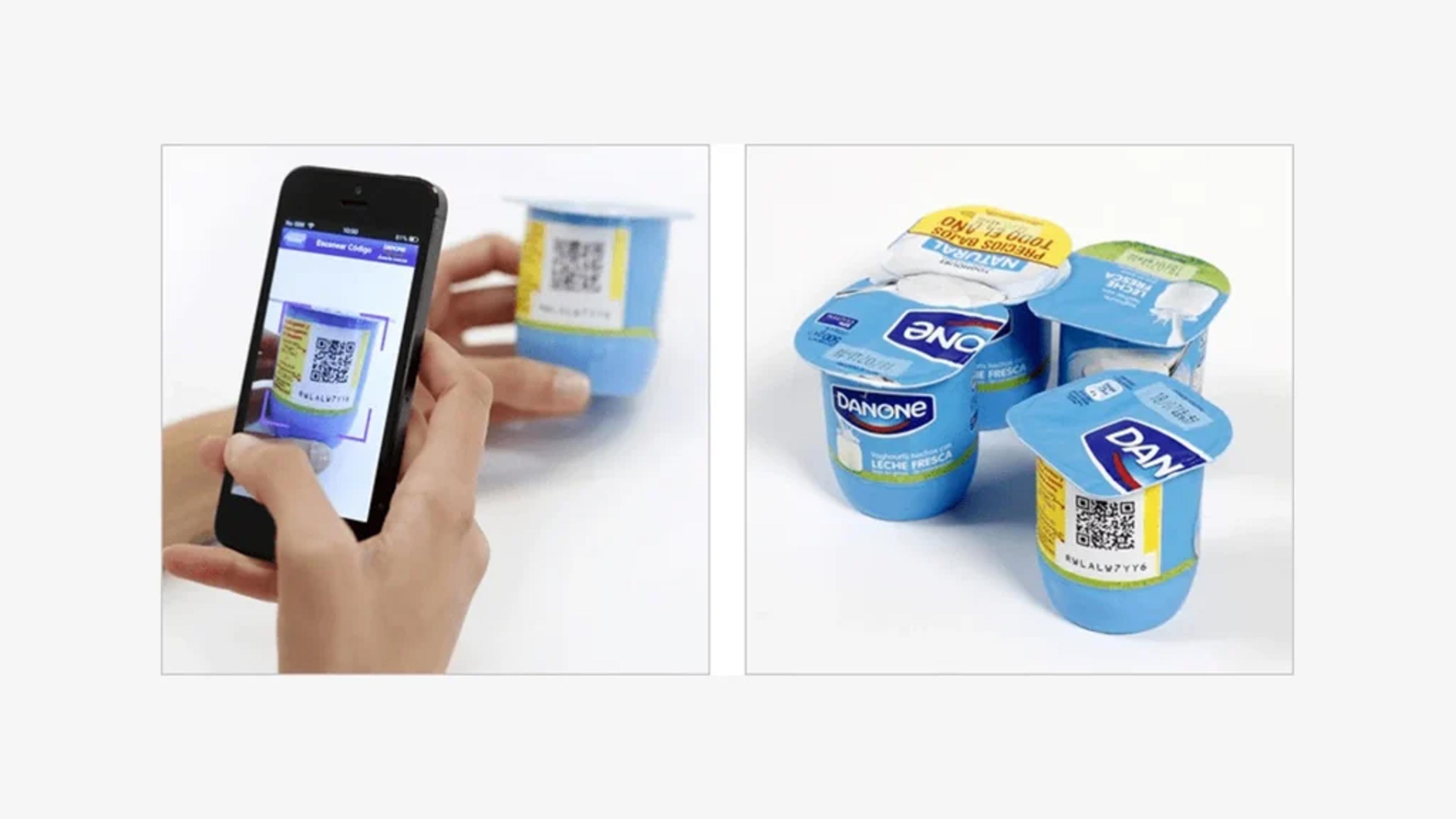 danone qr code for loyalty program