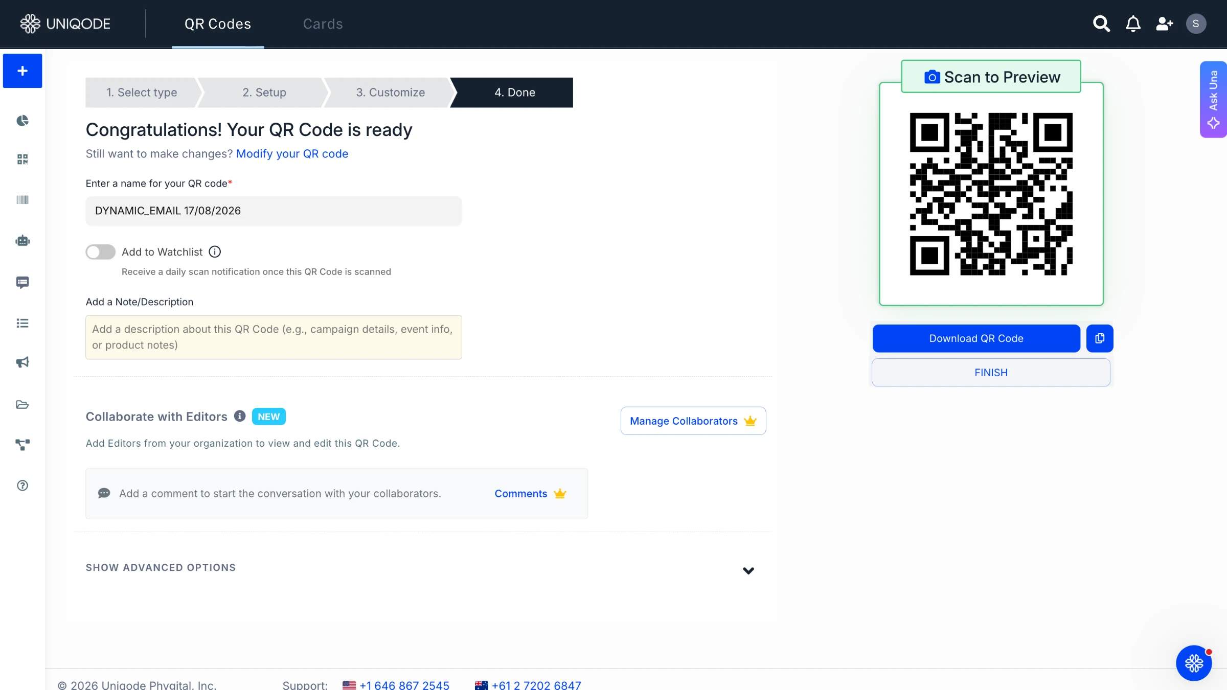 Download and deploy the QR Code