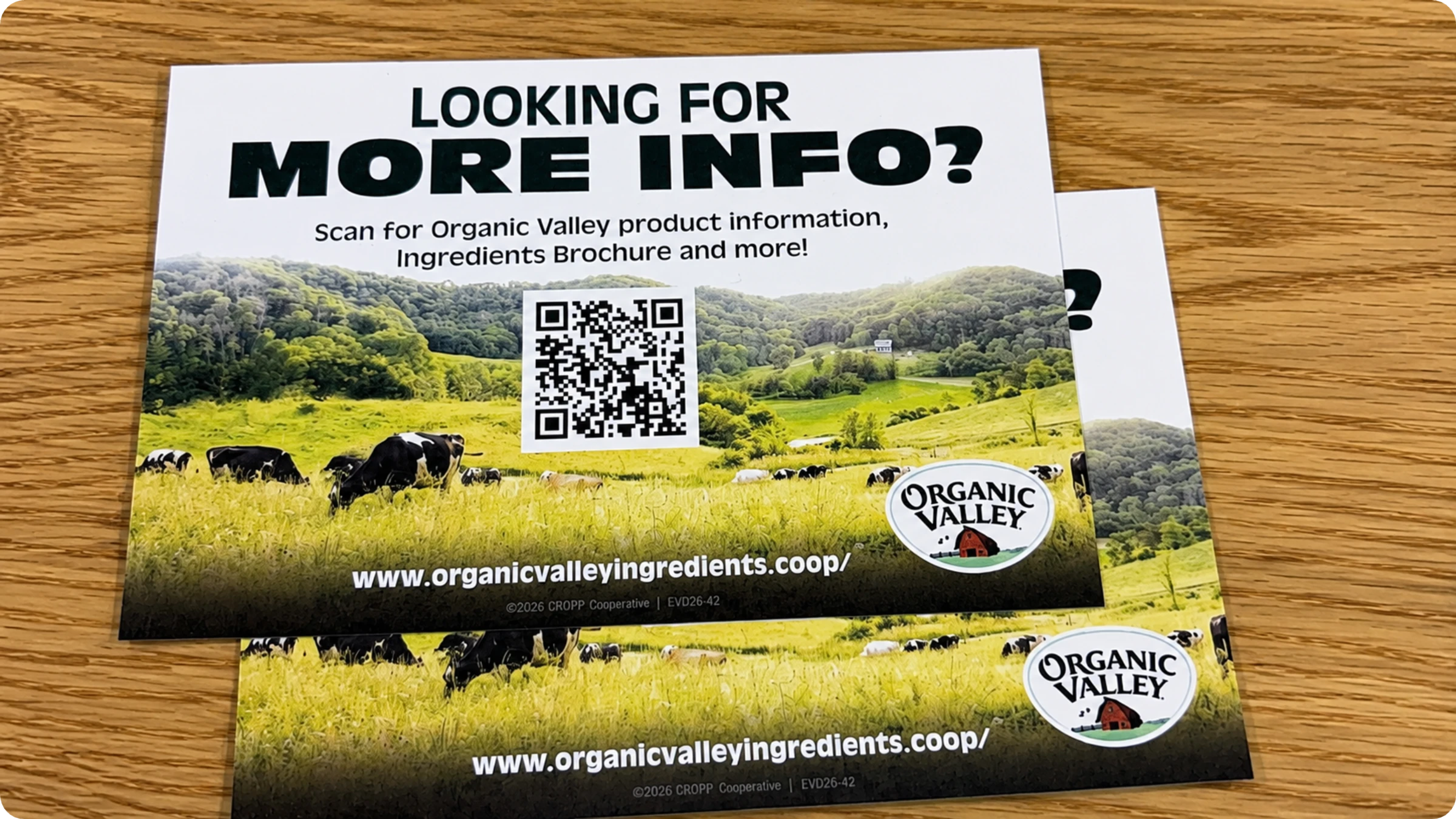 Organic vallye qr code 