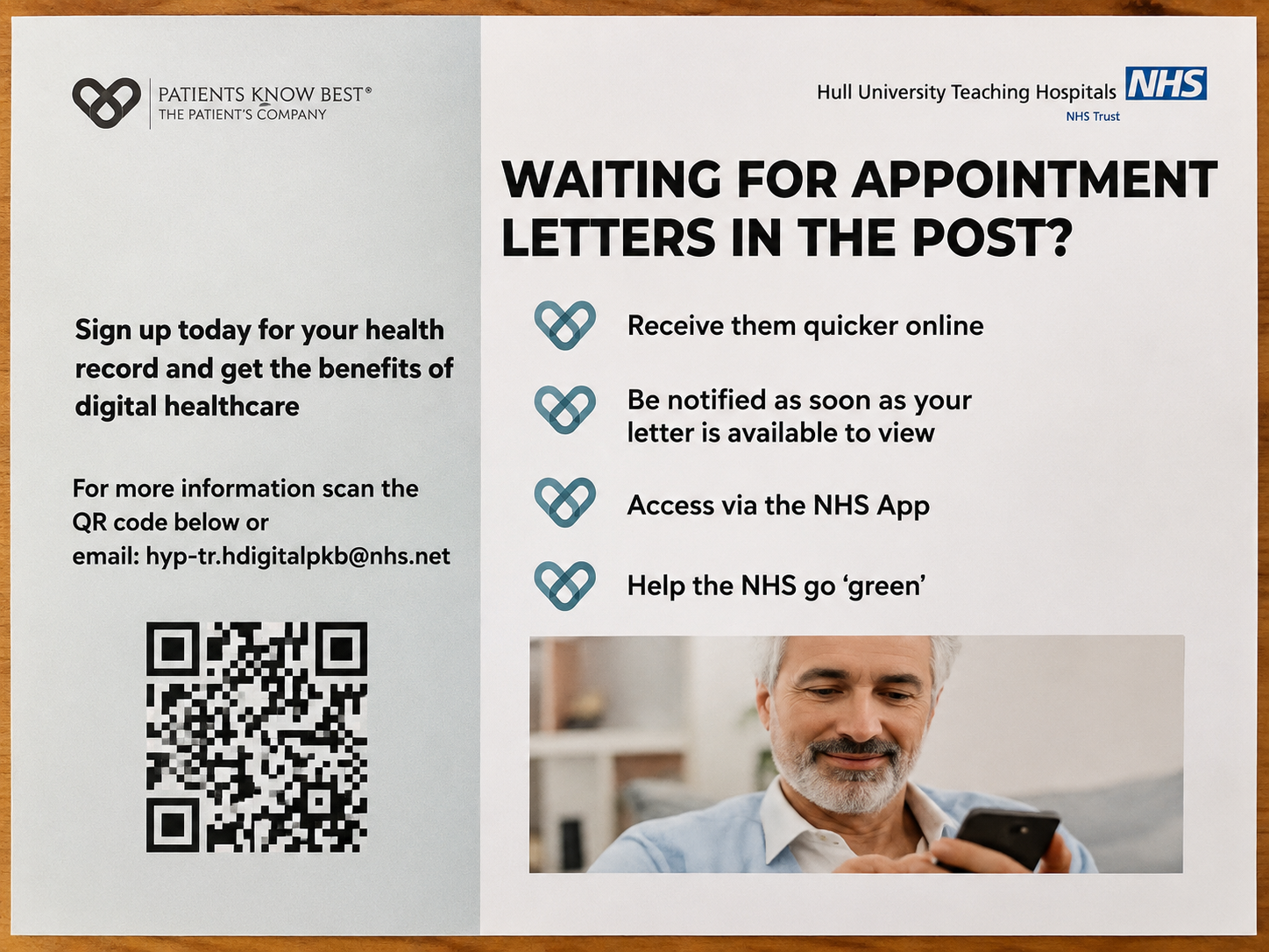 QR Codes for patient appointments