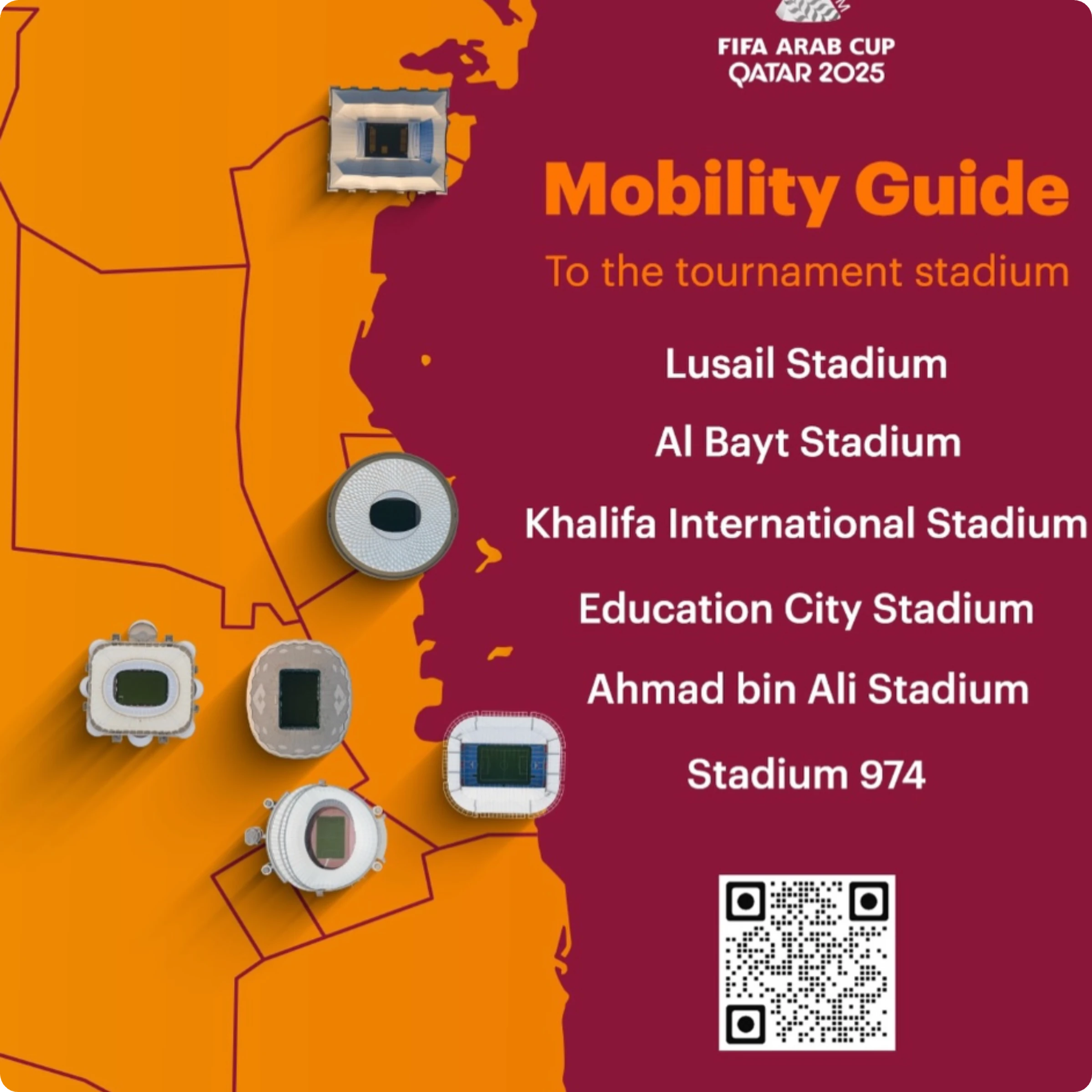 Qatra world cup stadiums have qr codes for wayfinding