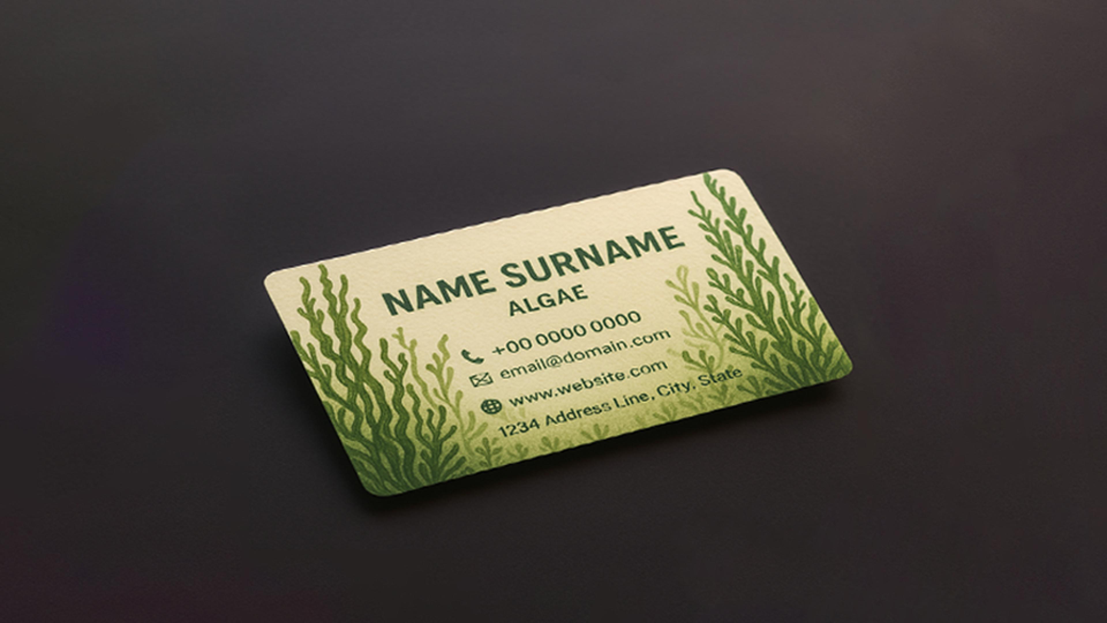 Algae business card