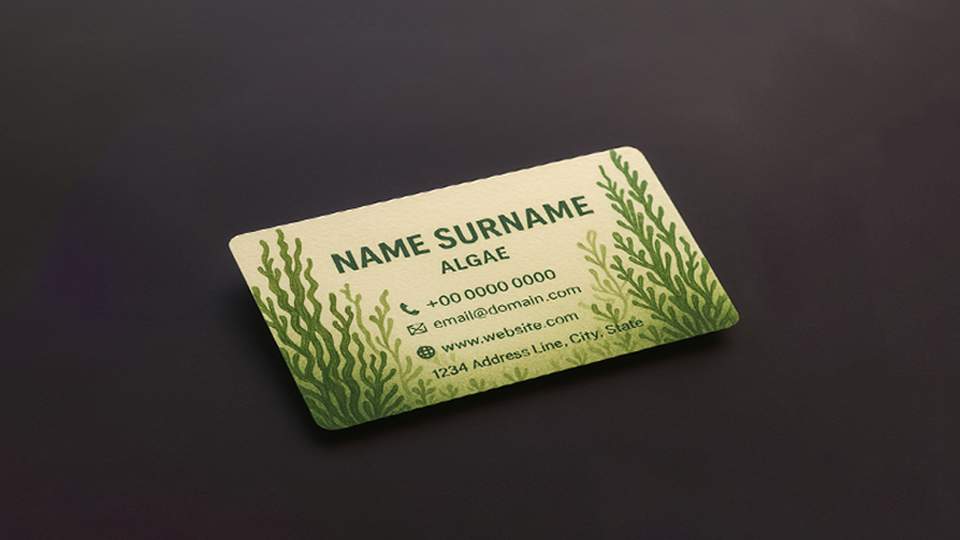 Algae business card