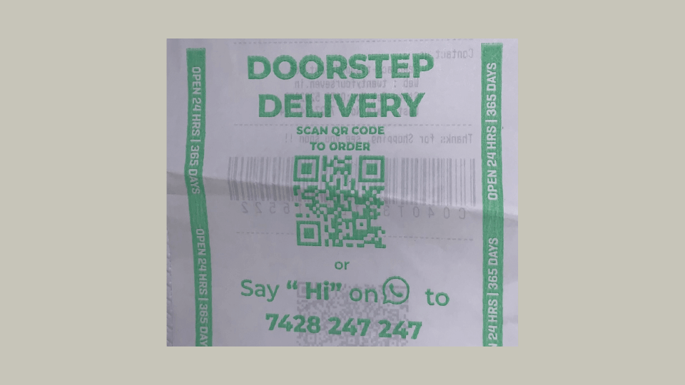 24Seven uses receipt QR Codes to increase online sales