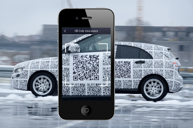 Mercedes QR-Code trophy campaign