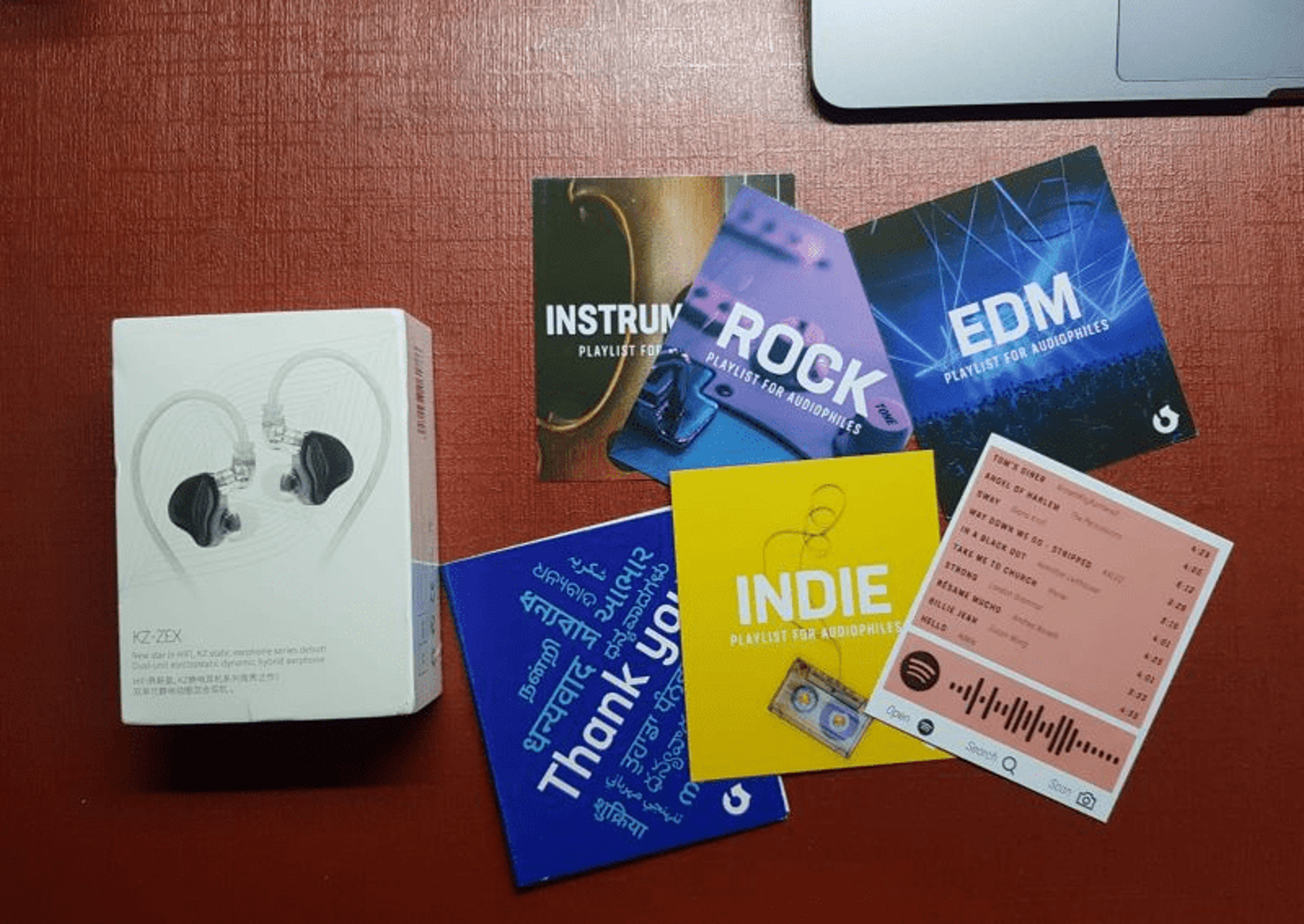 Headphone Zone includes Spotify Code cards with headphones