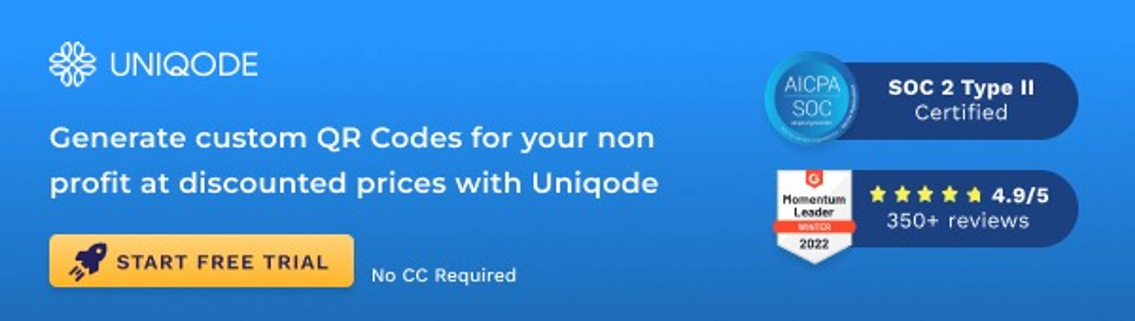 Use Uniqode to create QR Codes for Non Profits