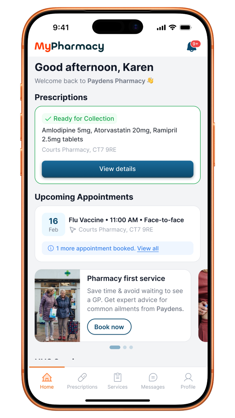 My Pharmacy App — prescriptions