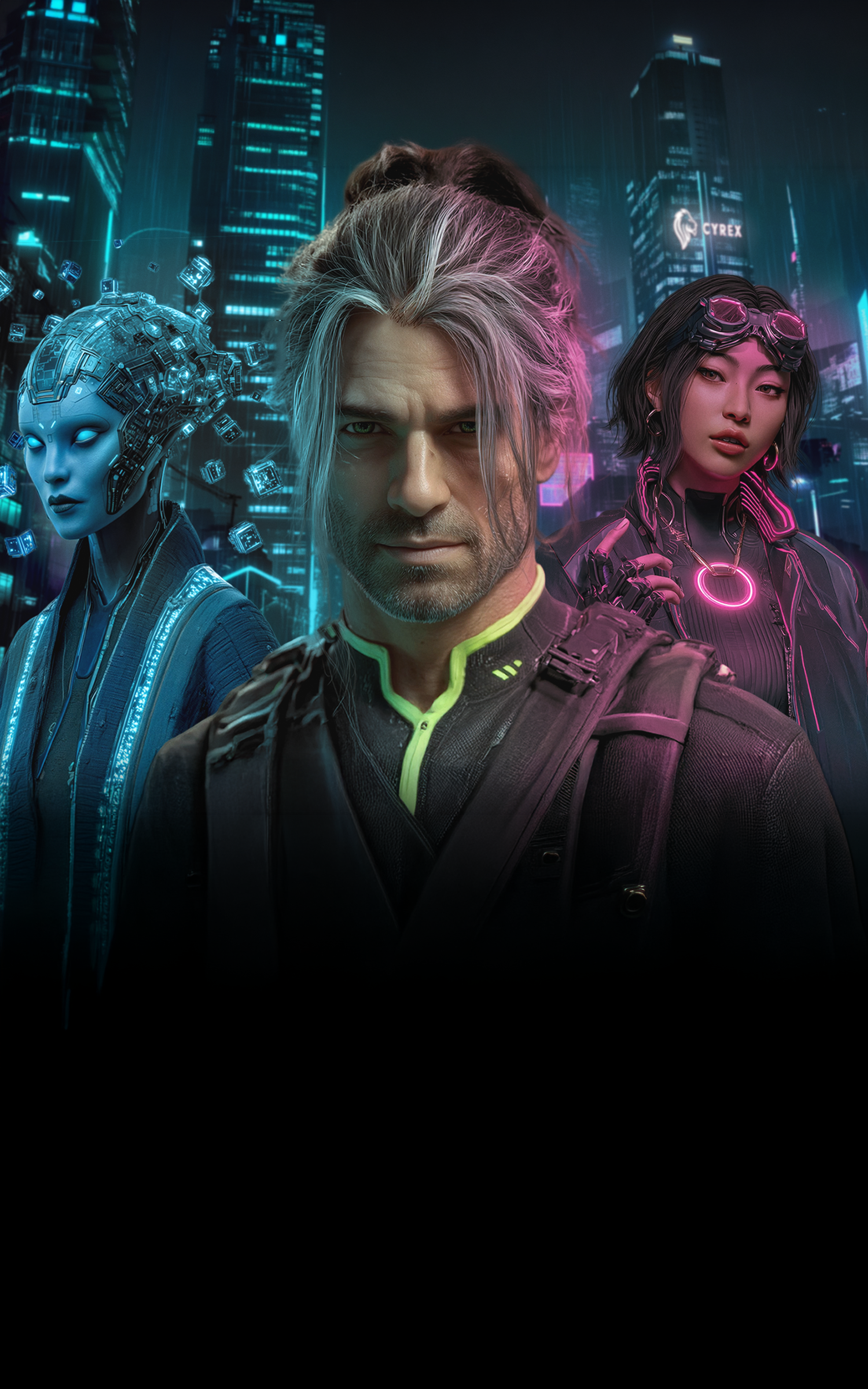 Cyberpunk Security Heroes