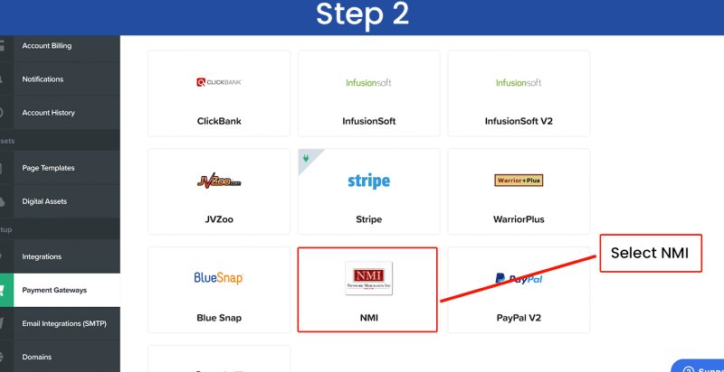 ClickFunnels Classic integration — step 2
