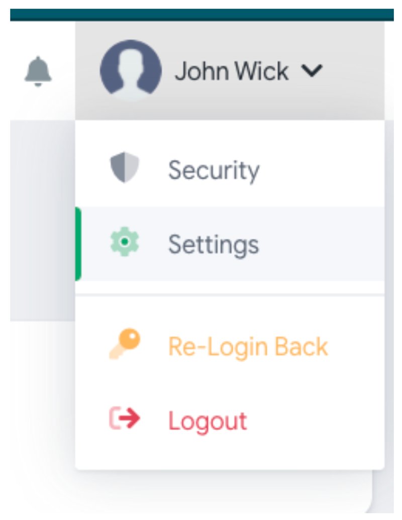 Updating the user email in Settings