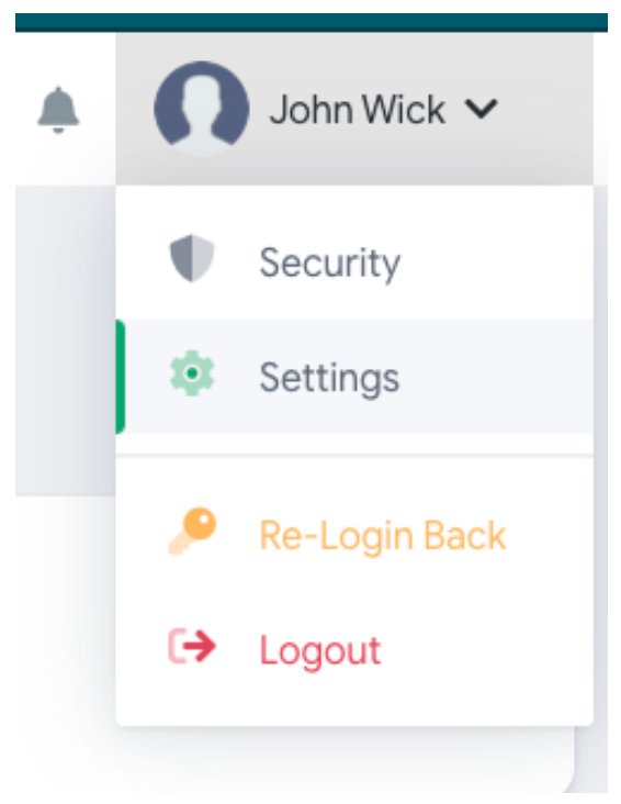 Updating the user email in Settings