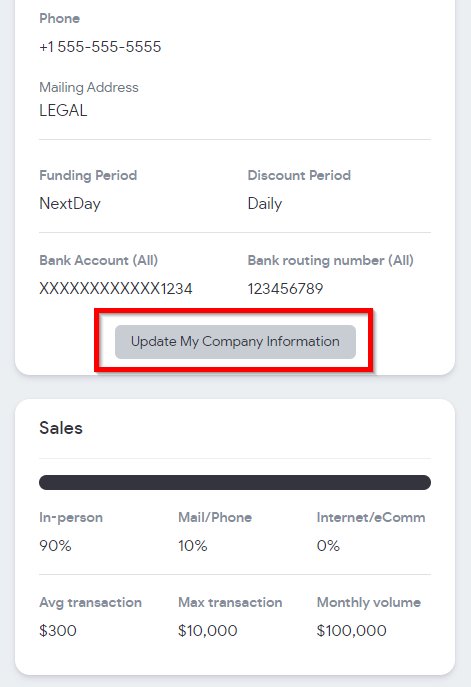 Submitting an account change request