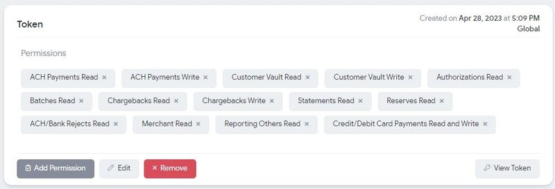 API Token setup