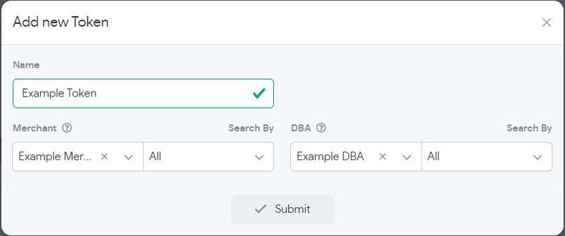 API Token setup