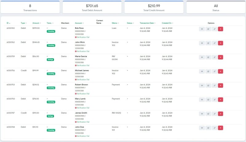 Bulk upload confirmation