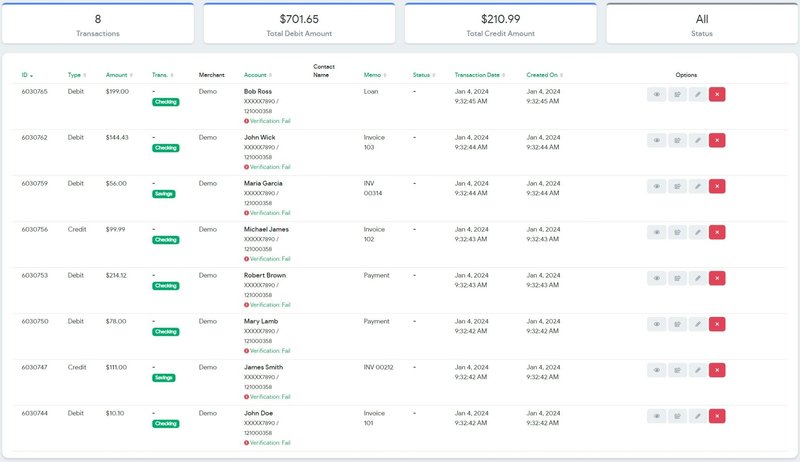 Bulk upload confirmation