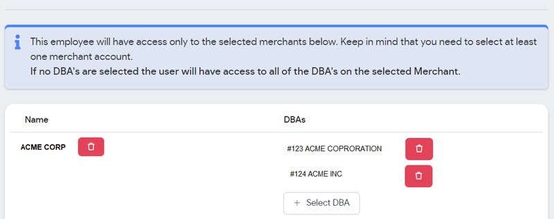 Limiting a user to specific DBAs