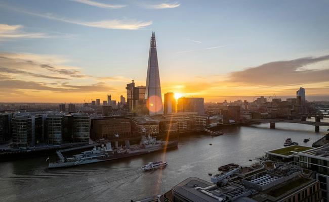 Coucher de soleil à Londres