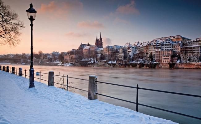 Soirée hivernale à Bâle