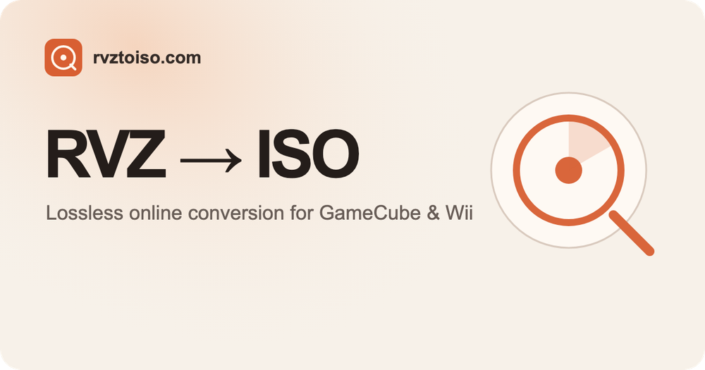 image of RVZ to ISO image of RVZ to ISO