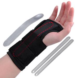 FEATOL Wrist Brace for Carpal Tunnel, Adjustable Wrist Support Brace with  Splints Left Hand, Small/Medium, Arm Compression Hand Support for Injuries