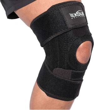 UFlex Athletics Knee Compression Brace for Men and Women - Non Slip Sleeve  with Straps for Pain Relief, Meniscus Tear, Sports Safety in Basketball,  Tennis - Single Wrap, Small : : Sports