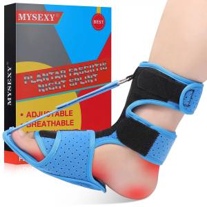 New Upgraded Night Splint for Plantar Fasciitis, Breathable and