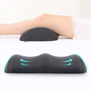 Knee Pillow w/Strap - New 3-Level Contour Memory Foam Leg Separator & Side  Sleeper Design, Large to Small Support & Hip Alignment for Lower Back