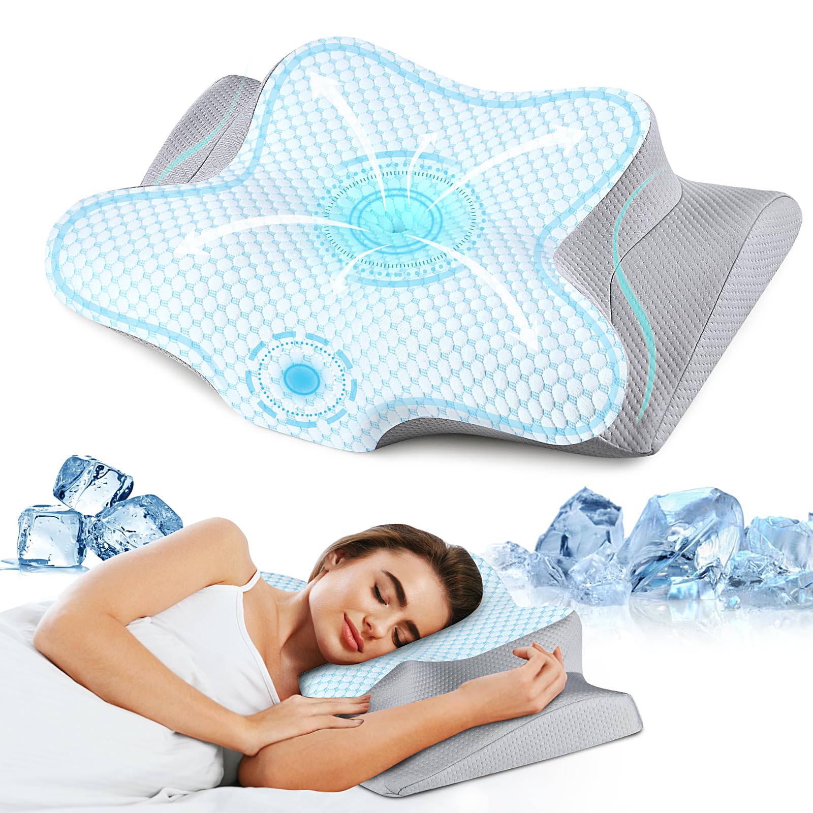 Medical pillow outlet for shoulder pain